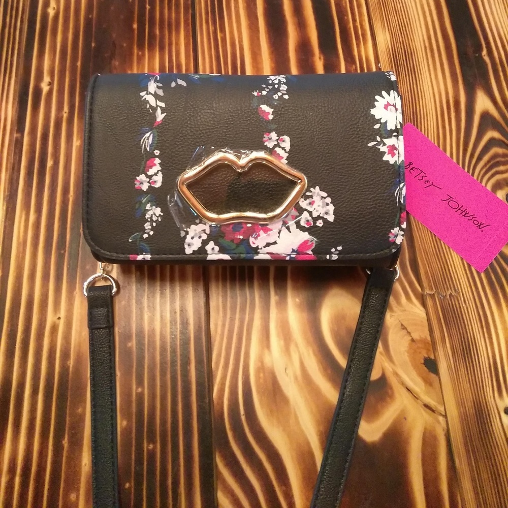 Betsey Johnson Lips Crossbody Purse